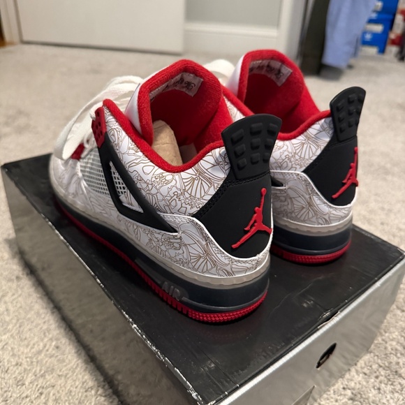 Jordan Fusion 4 Laser (White/Black/Red) main image 2